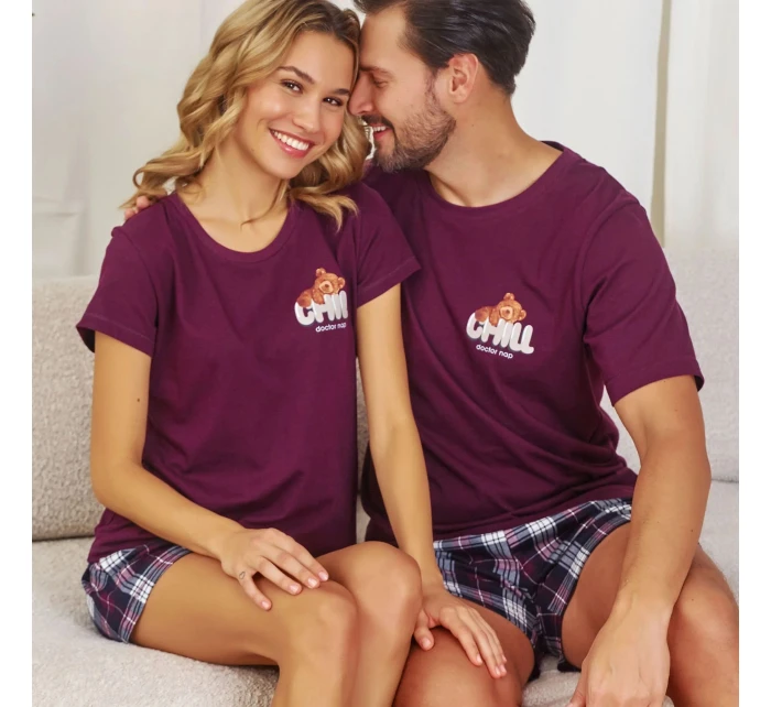 Pánské pyžamo model 21044194 wine - Doctornap