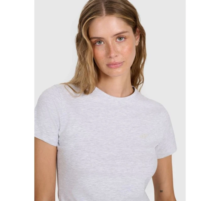 Dámské bavlněné slim tričko 4F 4FWMM00TTSHF2255-27M