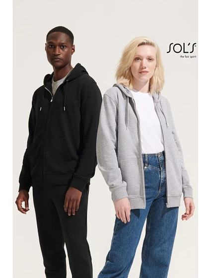 SOL'S Unisex mikina s kapucí z těžké bavlny grey melange model 22424978 SOL'S Unisex mikina s kapucí z těžké bavlny grey melange model 22424978