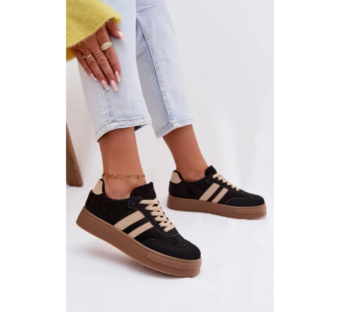 Dámské tenisky na platformě Černé model 21937656 - Boto