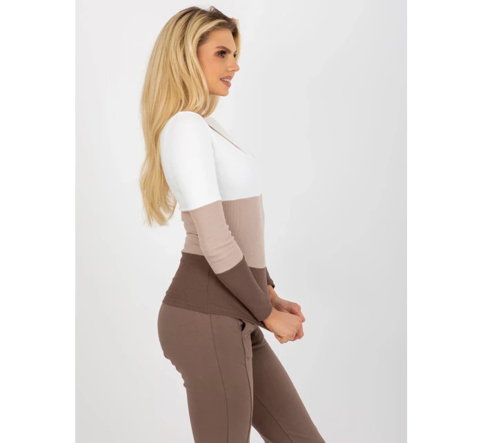 Halenka RV BZ 8431.31X bílo-hnědá