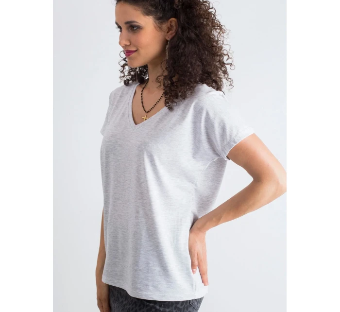 Tričko RV TS model 14829125 světle šedá - FPrice Tričko RV TS model 14829125 světle šedá - FPrice