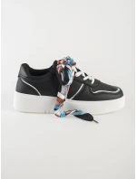 Trendy tenisky černé dámské bez podpatku Trendy tenisky černé dámské bez podpatku