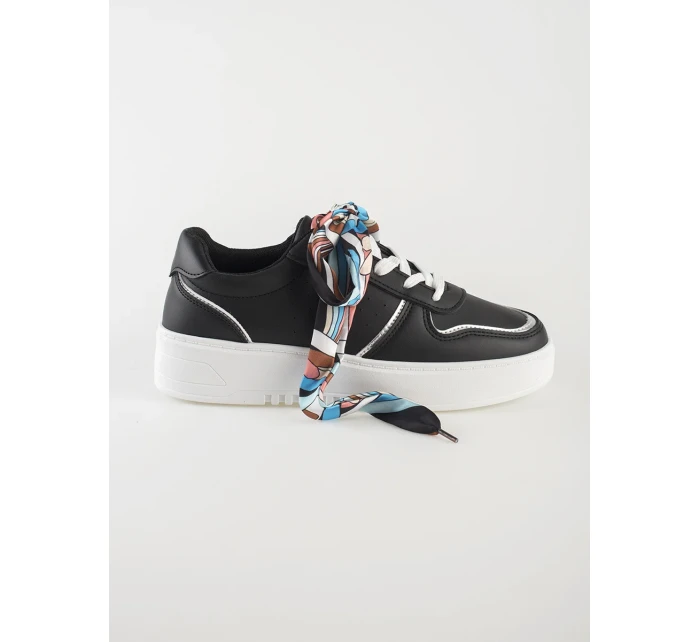 Trendy tenisky černé dámské bez podpatku Trendy tenisky černé dámské bez podpatku