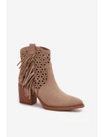 Boty na podpatku model 224705 Step in style Boty na podpatku model 224705 Step in style