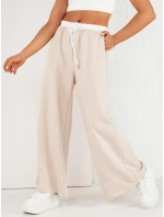 Dámské široké kalhoty béžové Dstreet model 21974050 - FashionStreet