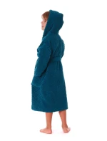 Dětský župan Athena s kapucí 3116 petrolejová - Vestis Dětský župan Athena s kapucí 3116 petrolejová - Vestis