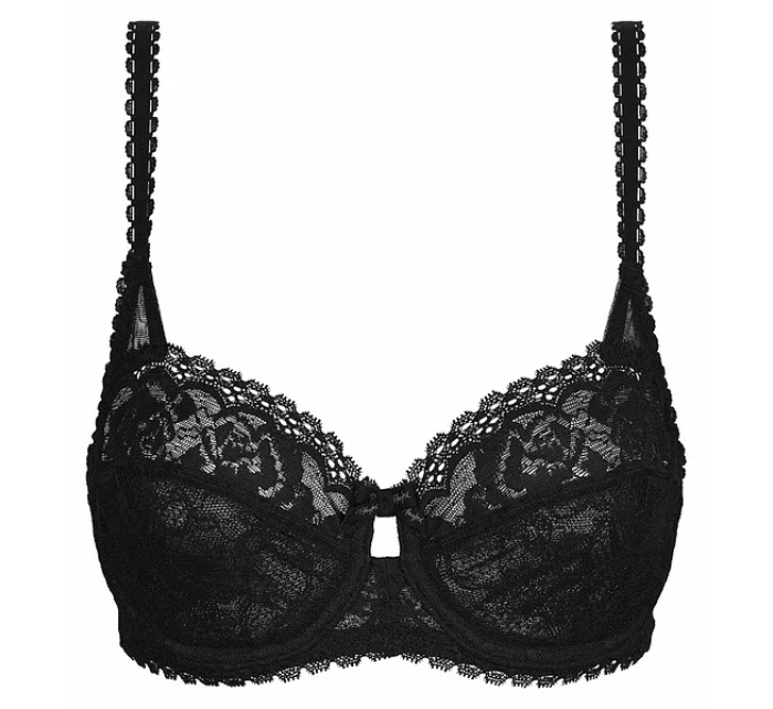 Dámská krajková podprsenka s kosticí PLAYTEX UNDERWIRE BALCONETTE BRA - DIM - černá