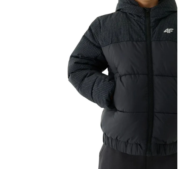 Chlapecká péřová bunda 4F M621 tmavě černá 4FJWAW25TDJAM621 20S Chlapecká péřová bunda 4F M621 tmavě černá 4FJWAW25TDJAM621 20S
