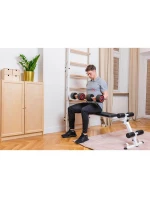 GYMNASTICKÝ ŽEBŘÍK SE CVIČEBNÍ TYČÍ, ZÁBRADLÍM A LAVIČKOU 723W GYMNASTICKÝ ŽEBŘÍK SE CVIČEBNÍ TYČÍ, ZÁBRADLÍM A LAVIČKOU 723W