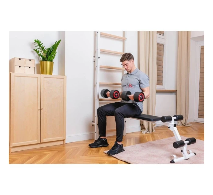 GYMNASTICKÝ ŽEBŘÍK SE CVIČEBNÍ TYČÍ, ZÁBRADLÍM A LAVIČKOU 723W GYMNASTICKÝ ŽEBŘÍK SE CVIČEBNÍ TYČÍ, ZÁBRADLÍM A LAVIČKOU 723W