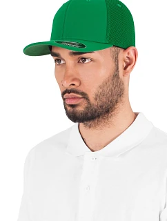 Flexfit 6533/6533T 6 panelová síťovaná kšiltovka 55.6533 green