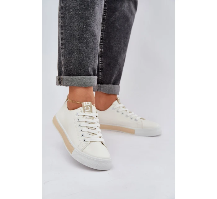 Dámské klasické zlaté tenisky model 21684893 - Boto Dámské klasické zlaté tenisky model 21684893 - Boto