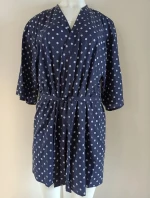 Dámské plážové Pareo4 D80GR7 tmavě modro-bílé - Self