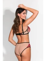 Kalhotky Allure 19190 červeno-béžové - Mediolano