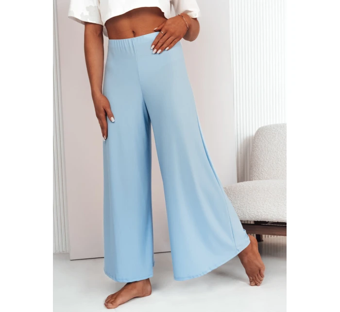 Dámské široké kalhoty TERENI modré FashionStreet UY2003