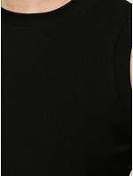 Dámský top bez rukávů basic black FashionStreet RY2916