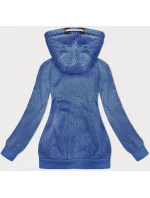 Světle modrá rozepínací mikina s kapucí a se vzorem model 21310406 - 6&8 Fashion