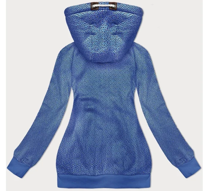 Světle modrá rozepínací mikina s kapucí a se vzorem model 21310406 - 6&8 Fashion