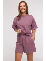 model 21047255 Šortky s kapsami s nášivkami heather - BeWear