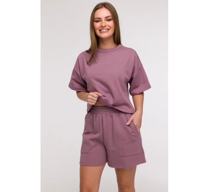 model 21047255 Šortky s kapsami s nášivkami heather - BeWear