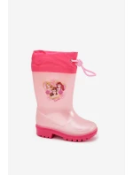 Dívčí dětské holínky „princezny“ Dazzly – růžové