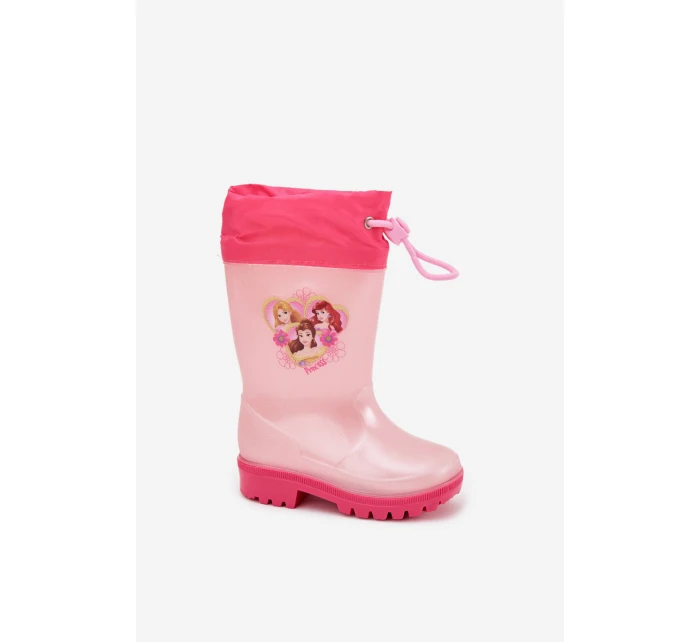 Dívčí dětské holínky „princezny“ Dazzly – růžové