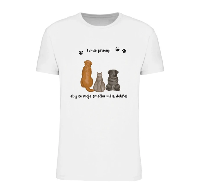 Personalizované dámské tričko s ilustrací zvířátek Personalizované dámské tričko s ilustrací zvířátek