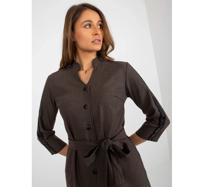 Dámské šaty LK SK 508352 1.38P tmavě šedá - FPrice