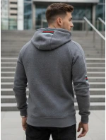 Pánská šedá mikina s kapucí Dstreet model 21994668 - FashionStreet