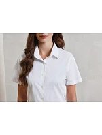 Premier PR 346 Popelínová elastická halenka s kr. rukávem 39.0346 black