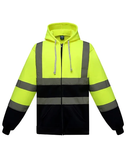 Yoko HVK 07 Hi-Vis mikina s kapucí 79.VK07 hi vis yellow/navy Yoko HVK 07 Hi-Vis mikina s kapucí 79.VK07 hi vis yellow/navy