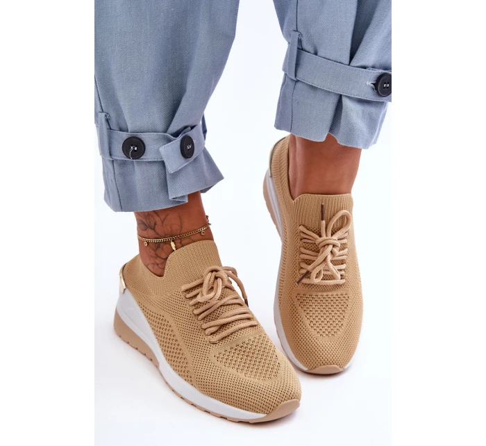 Sportovní Boty Na Podpatku Bežové model 21627622 - Boto Sportovní Boty Na Podpatku Bežové model 21627622 - Boto