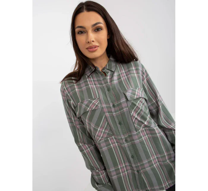 Halenka D70039Z11082A khaki barva