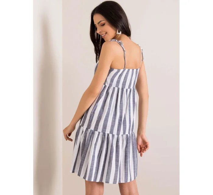 Šaty LK SK 507684.14 tmavě modrá a bílá