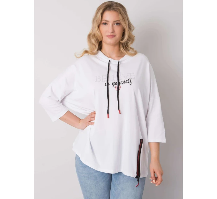 Bluzka RV BZ model 19693285 biały - FPrice Bluzka RV BZ model 19693285 biały - FPrice