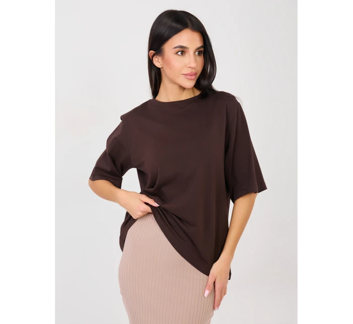 Tričko RV TS A1089.87 tmavě hnědé