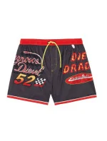 Pánské koupací kraťasy - A03880-0QEAL-900 - černá/červená - Diesel Pánské koupací kraťasy - A03880-0QEAL-900 - černá/červená - Diesel