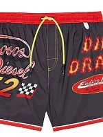 Pánské koupací kraťasy - A03880-0QEAL-900 - černá/červená - Diesel