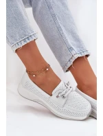 Dámské polobotky na platformě 56C2101 Bílá - Artiker Dámské polobotky na platformě 56C2101 Bílá - Artiker