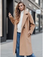 Dámský přechodný hnědý kabát oversize FashionStreet NY0767z