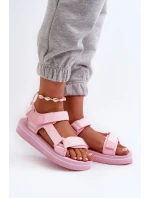 Dámské sandály na platformě Big Star NN274A533 růžové Dámské sandály na platformě Big Star NN274A533 růžové