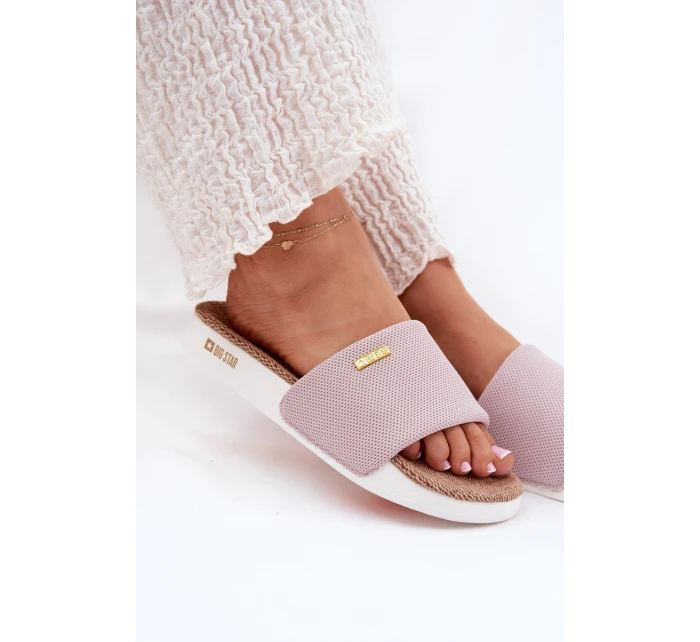 Dámské pantofle Big Star model 21692245 Světle růžové - Big Star Shoes