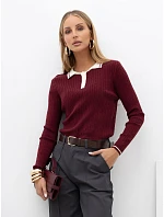 Sweter IR SW model 22544390 bordowy - FPrice