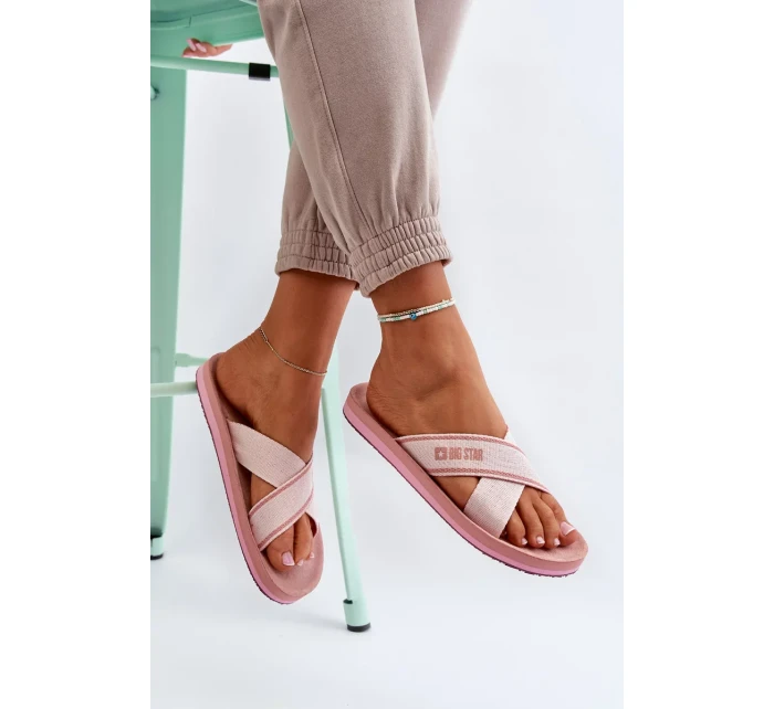 Dámské pantofle Big Star Růžové Dámské pantofle Big Star Růžové