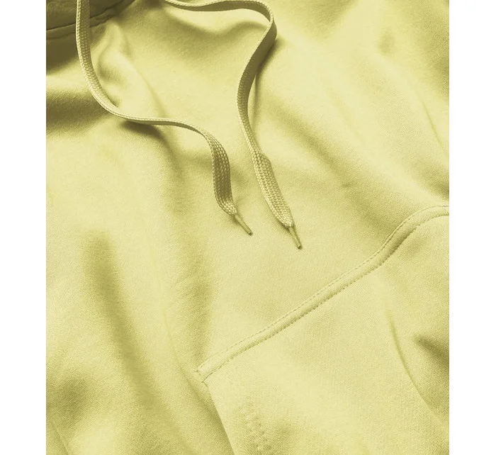 Žlutá dámská tepláková mikina model 17044050 - J.STYLE Žlutá dámská tepláková mikina model 17044050 - J.STYLE