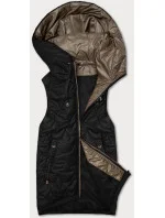 Černá dámská vesta se stahovacím lemem na spodním okraji S'West (B8341-1) Černá dámská vesta se stahovacím lemem na spodním okraji S'West (B8341-1)