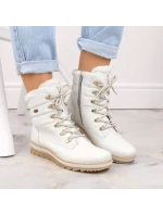 Kožené nepromokavé zateplené boty W white model 21391182 - Rieker