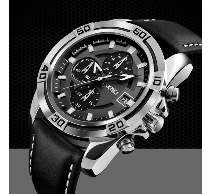 Pánské hodinky Skmei 9156SIBK + BOX Pánské hodinky Skmei 9156SIBK + BOX