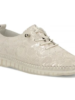 béžové kožené polobotky s podrážkou model 22097355 - FILIPPO